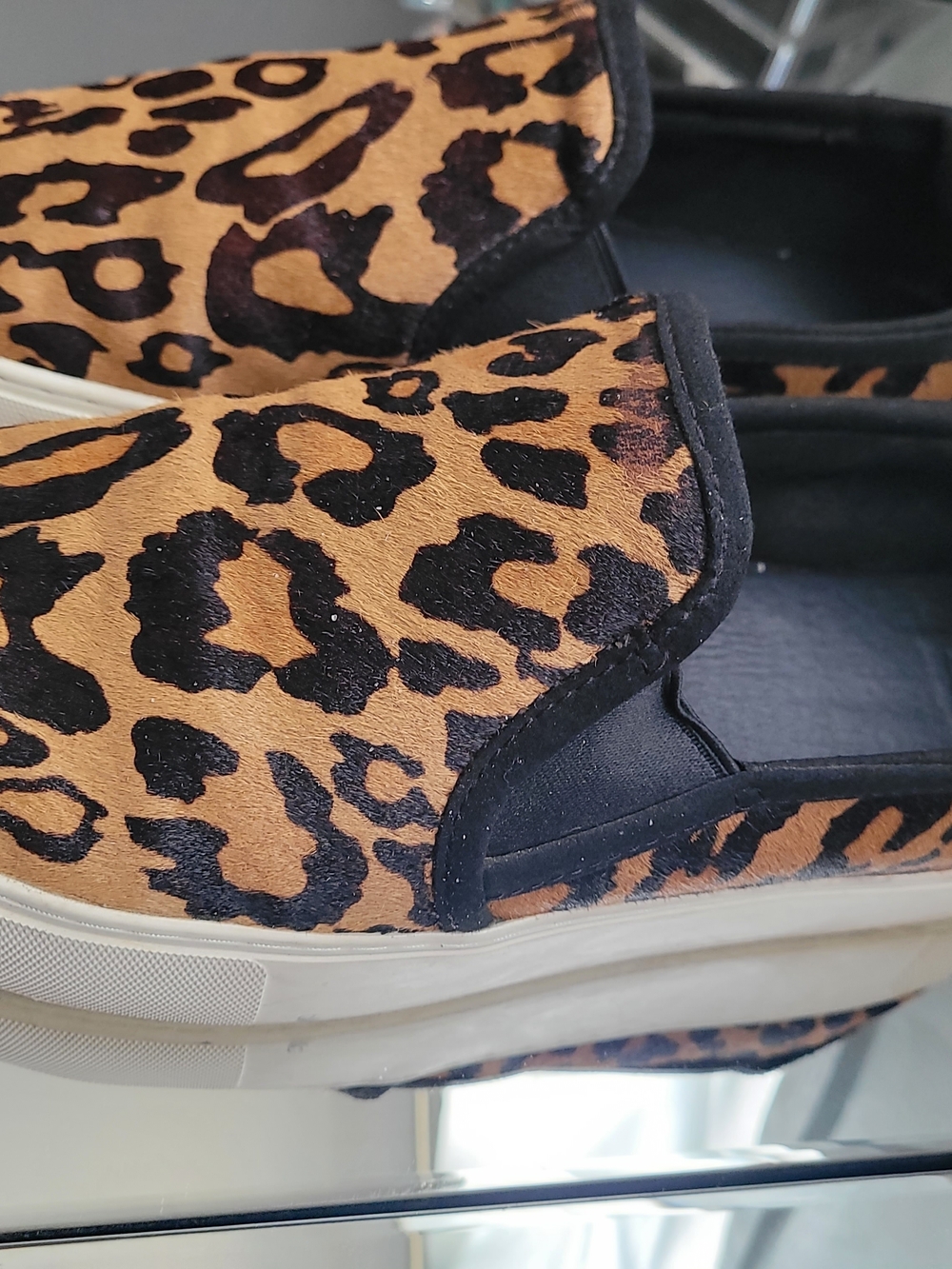Ugg Leopard Print Slip-On Sneakers - Brown & Black - Picture 2 of 2